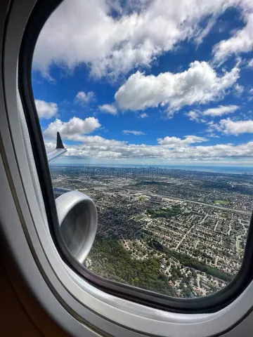 View from plane